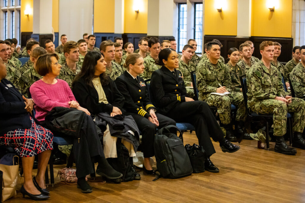 The unit was joined by members from University Life, Vice Provost Tamara King and Director of Design Services Marjan Gartland, as well as Ms. Barabara Hewitt of Career Services.